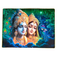 Radha Krishna Frame - Color: Multicolor
