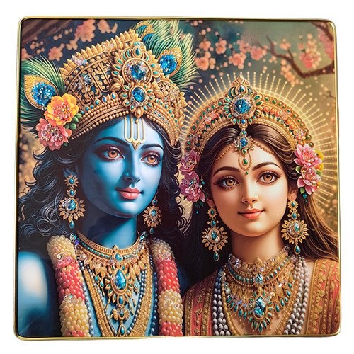 Radha Krishna Frame - Color: Multicolor