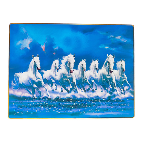 White Horse Painting - Color: Multicolor