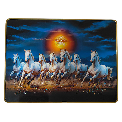 Seven Horses Frame - Color: Multicolor