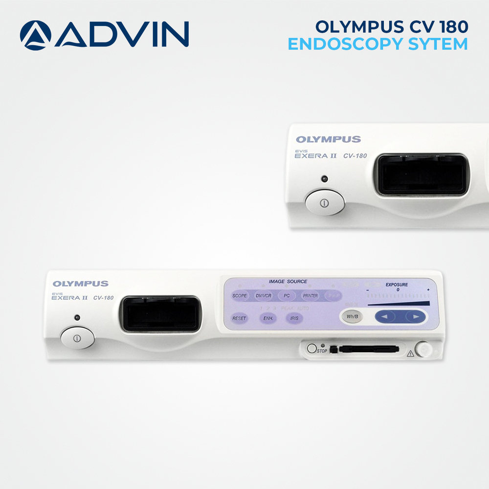 Olympus CV180 - Flexible Tube Gastroscope | Super Bright LED-At-Tip with 30% More Brightness, Auxiliary Water Channel, Remote Control, Ultra Lightweight