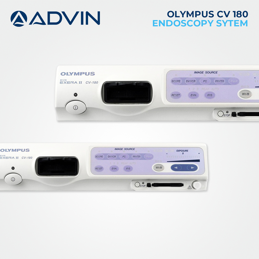 Olympus Cv180 - Flexible Tube Gastroscope | Super Bright Led-at-tip With 30% More Brightness, Auxiliary Water Channel, Remote Control, Ultra Lightweight