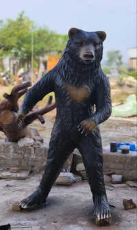 FRP Black Bear Statue