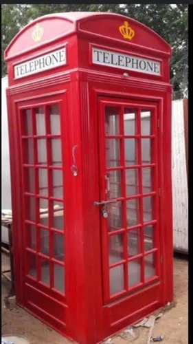 Fiber Telephone Booth - Color: Red