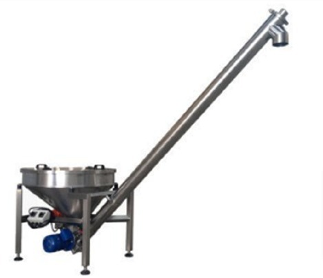 Vertical Screw Conveyor - Color: Silver