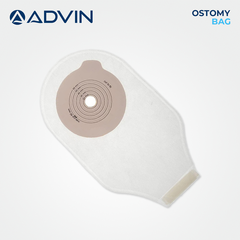 Ostomy Bag - Waterproof Pouch, Extra Large Size (Max. Cut Size 90 mm) | Ideal for Colostomy Waste Collection