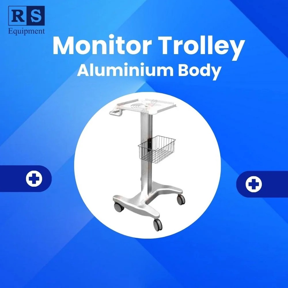 Monitor Trolley (b) - Color: Silver