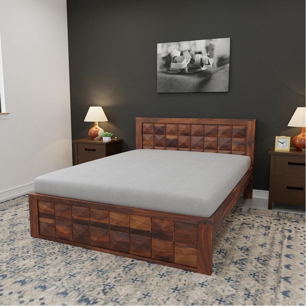 Royaloak Ashoka King Size Bed In Sheesham Wood - Bd20151001-6 - Assembly: Carpenter Assembly