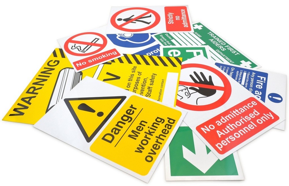 Industrial Safety Signage - Color: Multicolor