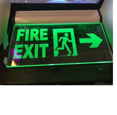 Fire Exit Led Sign Board - Application: Indoor