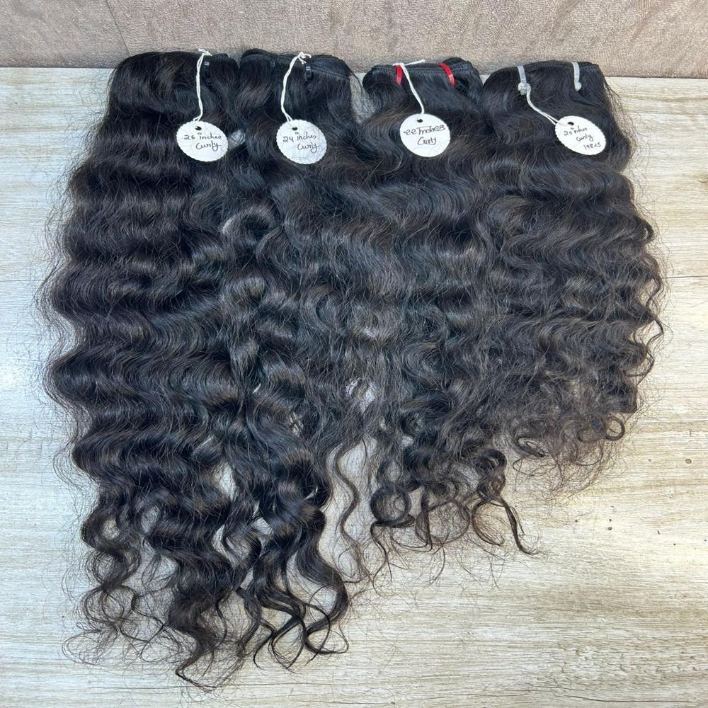 Deep Curly Brown Hairs - Feature: Excellent Sheen