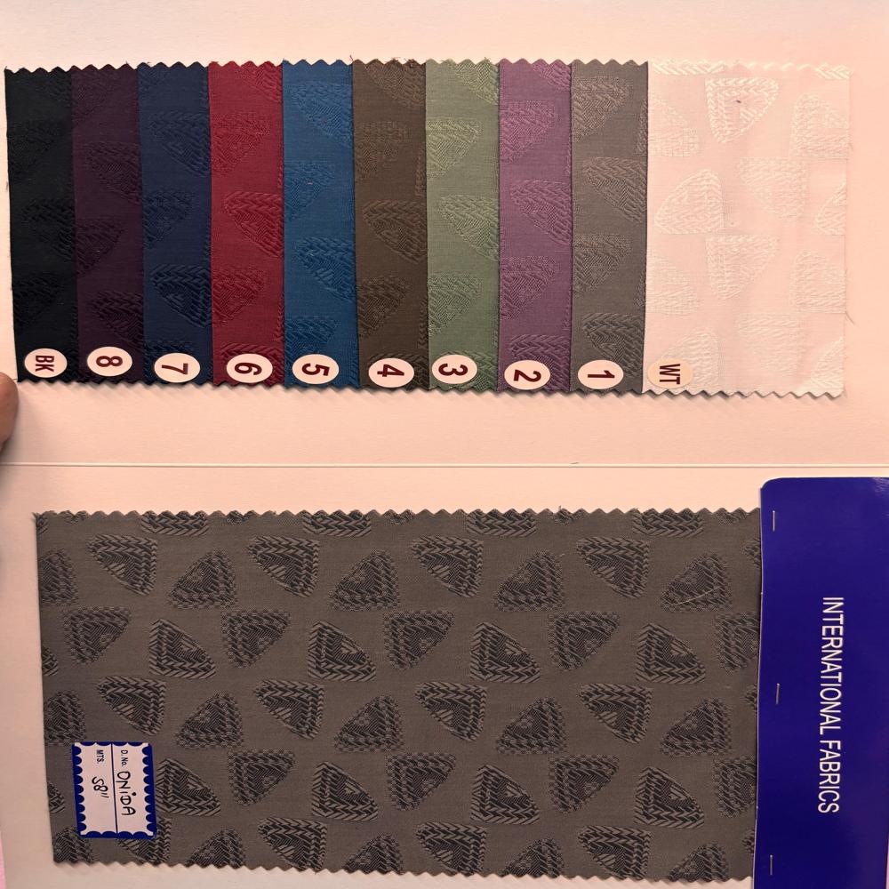 Satin Jaquard Fabric - Color: Multicolor