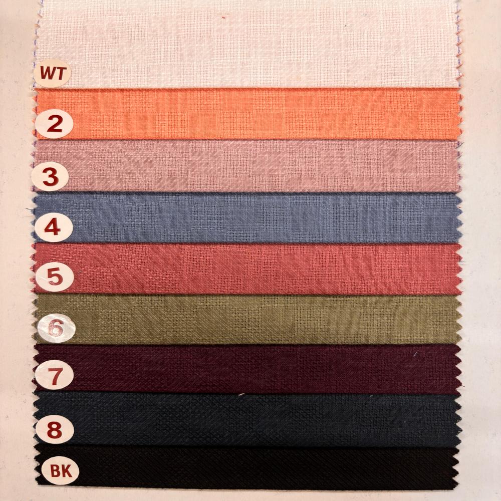 LINEN COTTON DOBBY FABRIC