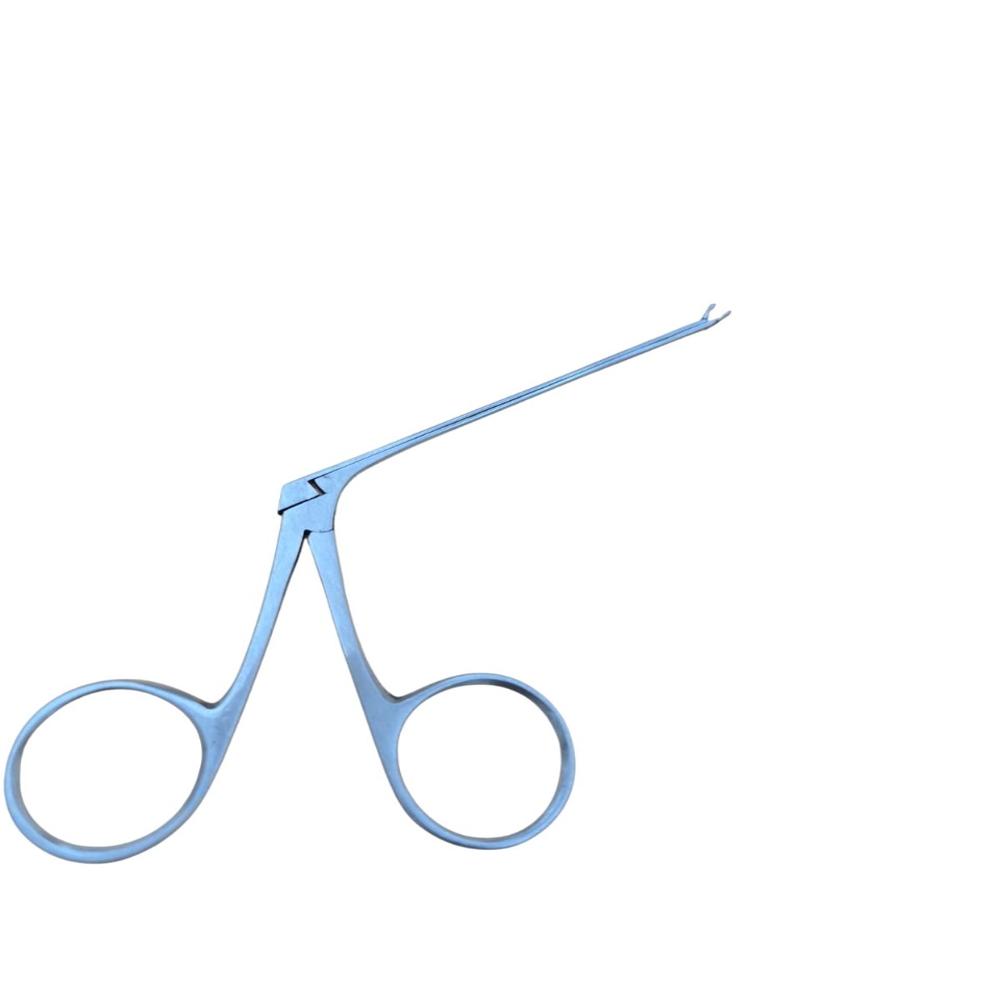 Hartman Micro Aural Cup Forcep Steel Left Jaw - Stainless Steel, 3/4/8 Mm Jaw Sizes, Silver Color, Polished Finish | Manual Operation, Fully Autoclavable, Versatile Design
