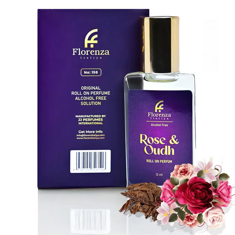 12Ml Rose And Oudh Roll On - Color: Purple