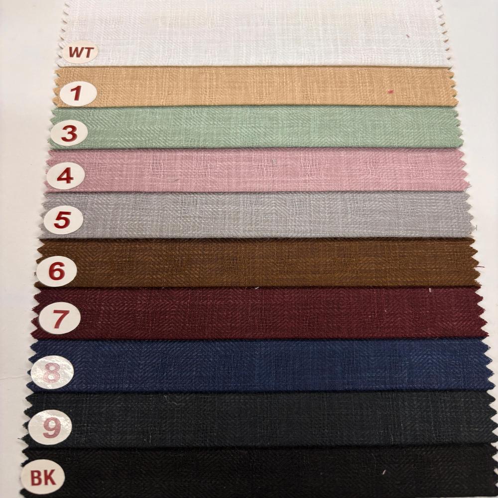 LINEN COTTON DOBBY FABRIC