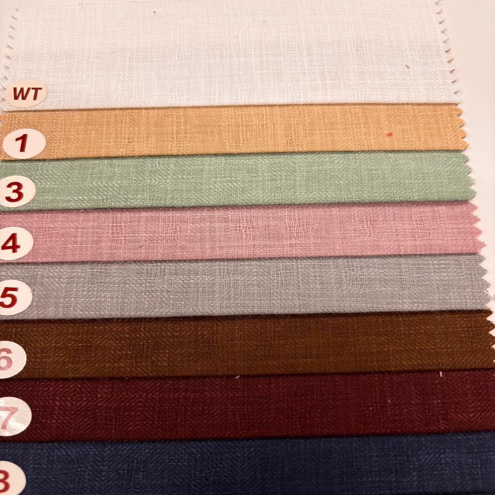 LINEN COTTON DOBBY FABRIC