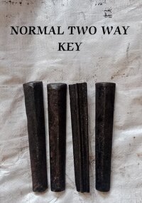 Two Way Key - Steel Sleeper Fitting, Black Color, T-405(m) Compliance, Includes Loose Jaws, Available In Oversize And Special Variants