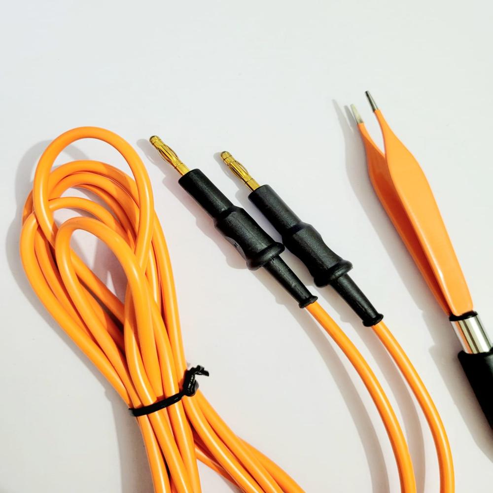 Non-stick Bipolar Adson Forcep With Bipolar Cable - Warranty: Yes