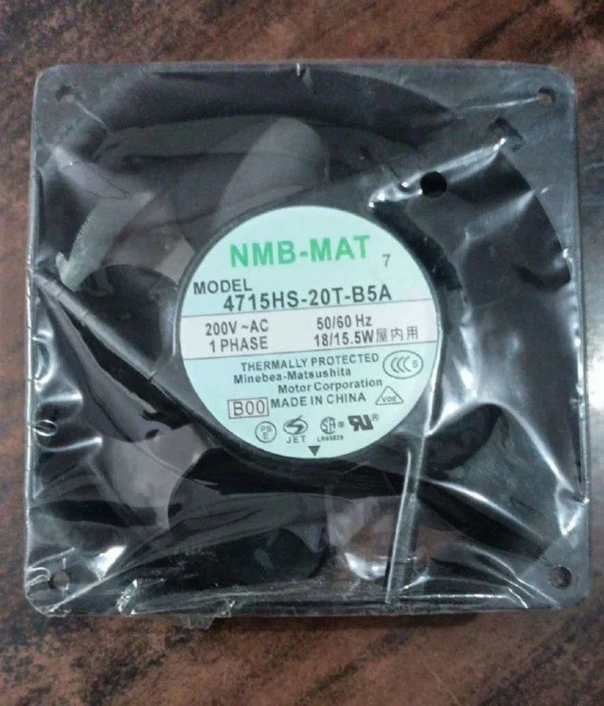 NMB MAT 4715HS-20T-B5A 200V AC 50/60HZ 18/15.5W 12038mm METAL Electricity Axial Cooling Fan