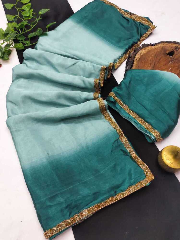 heavy satin silk saree