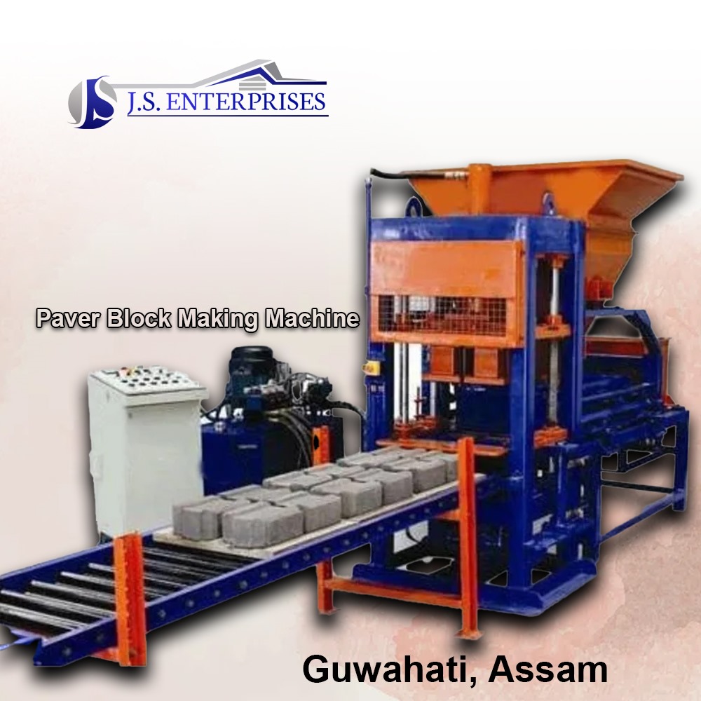 10 Cavity Brick Making Machine - Color: Yellow