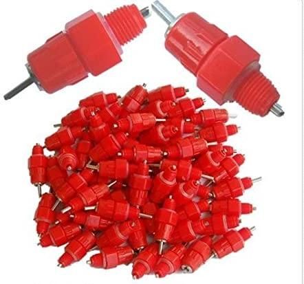 Poultry Nipple Drinker - Color: Red