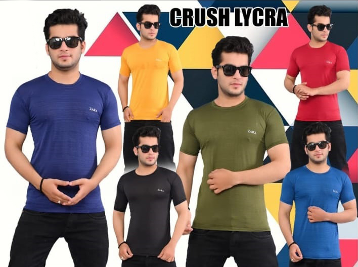 Mens Crush Lycra T-Shirt - Color: Multicolor