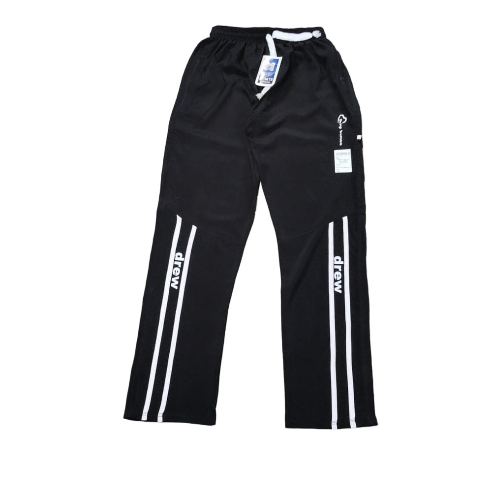 Mens Black Striped Trackpant