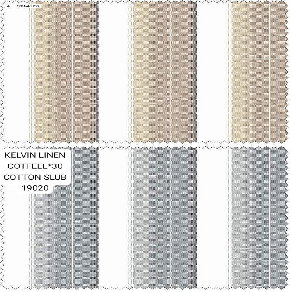 COTTON LINEN STRIPE FABRIC