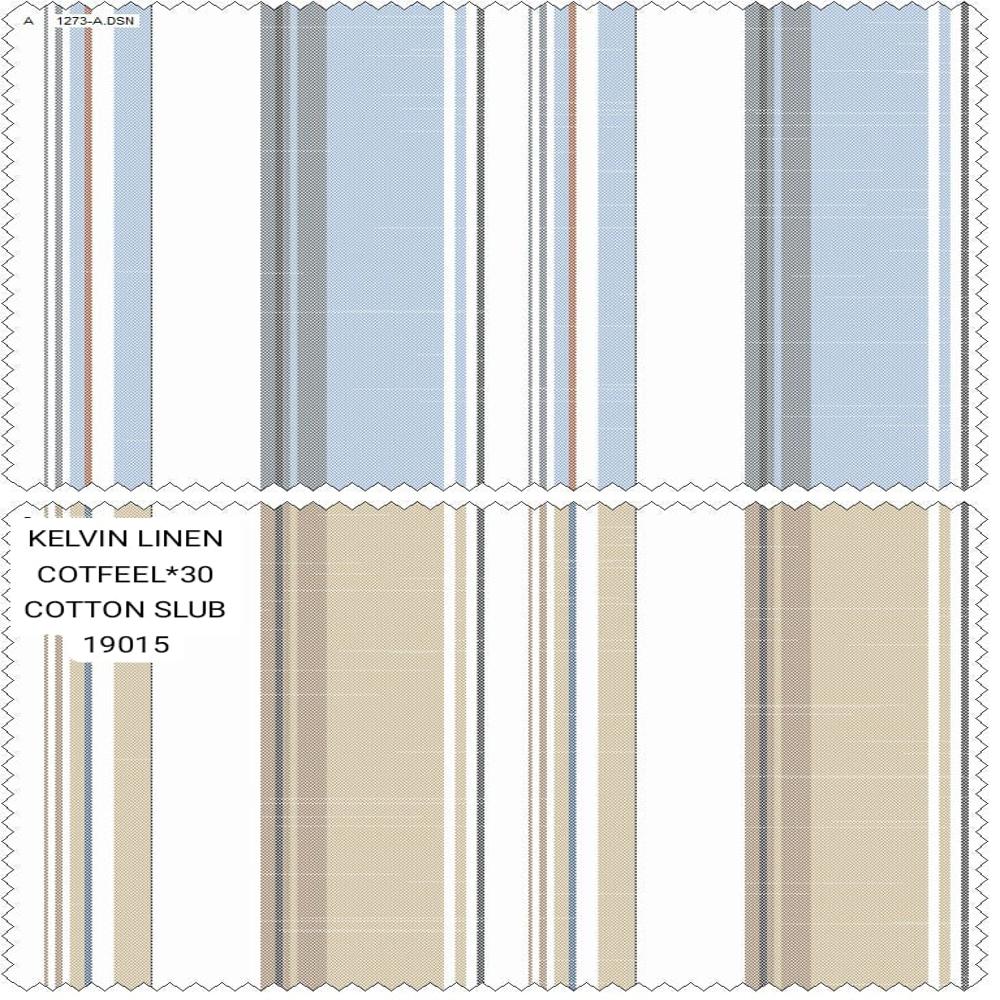 COTTON LINEN STRIPE FABRIC