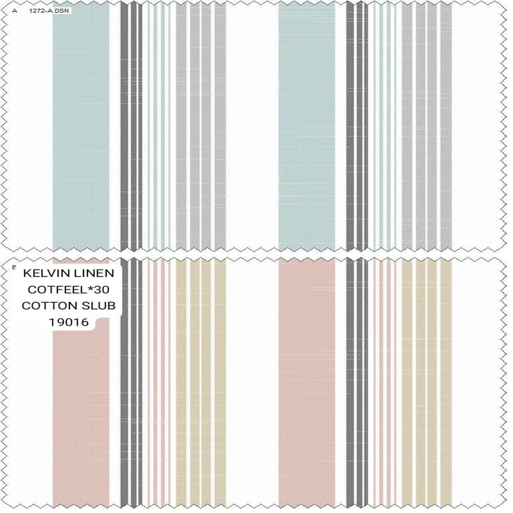 COTTON LINEN STRIPE FABRIC