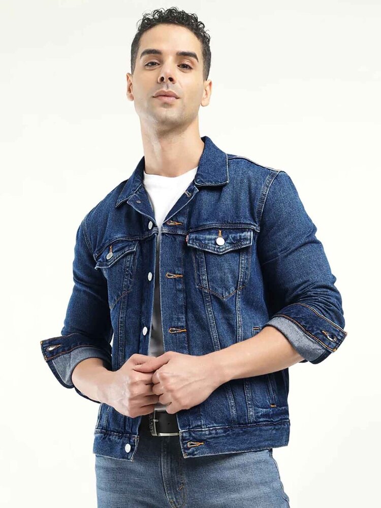 Mens Stretch Denim Jacket