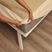 72x78 Inch 100 Percent Ployestar Bed Protector - Color: Beige