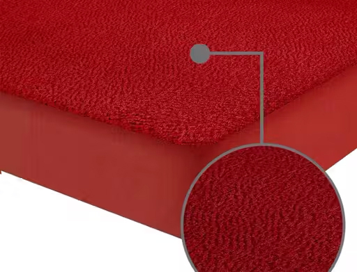 Elastic Fitted Waterproof Matters Protector - Color: Maroon