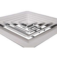 Square Aluminum Diffusers - Color: White