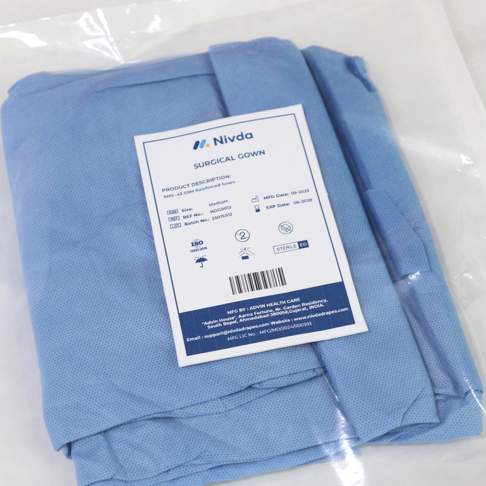 Disposable Reinforced Surgical Gown