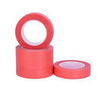 Red Masking Tape Decoration Spray Paint Masking Art Color Separation Diy Decorative Paper Tape - Color: Pink
