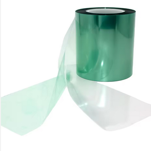 Manufacturer Double Sided Silicone Adhesive Polyester Tape With 3 Mil Liner - Color: Green