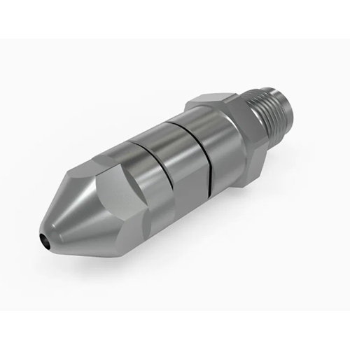 Injection Spring Loaded Shut Off Nozzle For Thermoplastic Process - Color: Silver