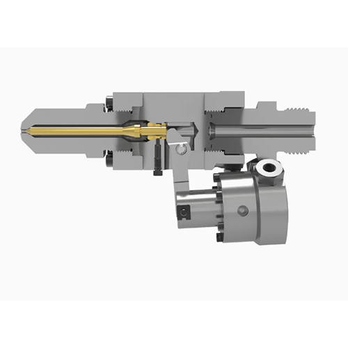 Pneumatic Hydraulic Needle Shutoff Nozzle For Injection Molding Machine - Color: Silver