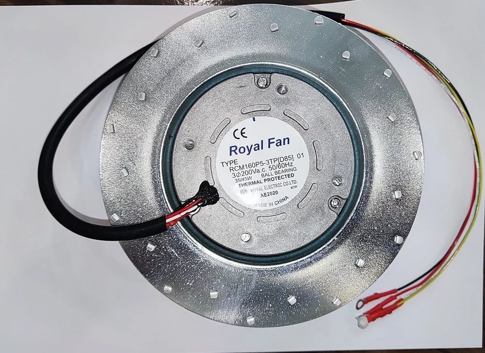 ROYAL FAN RCM160P5-3TP [85] 01 200V AC  50/60HZ 35/45W 4-Wire Electricity, Steel Axial Cooling Fan