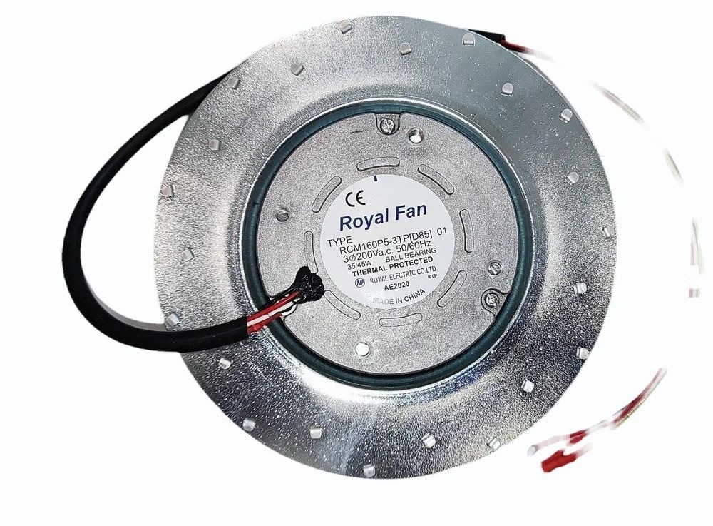 ROYAL FAN RCM160P5-3TP [85] 01 200V AC  50/60HZ 35/45W 4-Wire Electricity, Steel Axial Cooling Fan