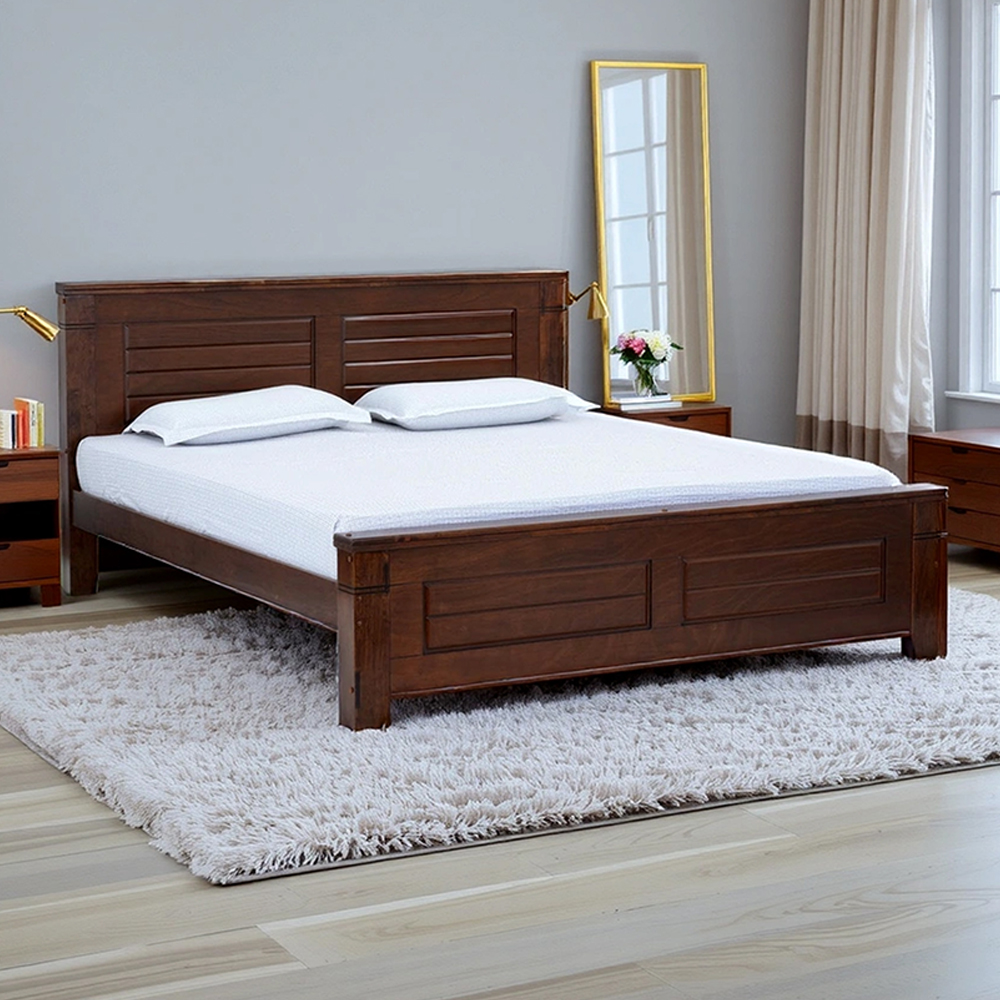 Royaloak Ipoh Malaysian Wooden Queen Bed - Bd122203-5 - Assembly: Carpenter Assembly