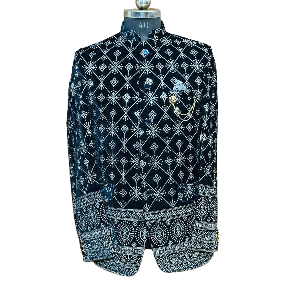 Blue Color Indo Western - Feature: Breathable