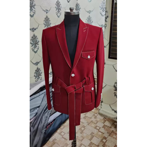 Mehroon Blazer - Color: Red
