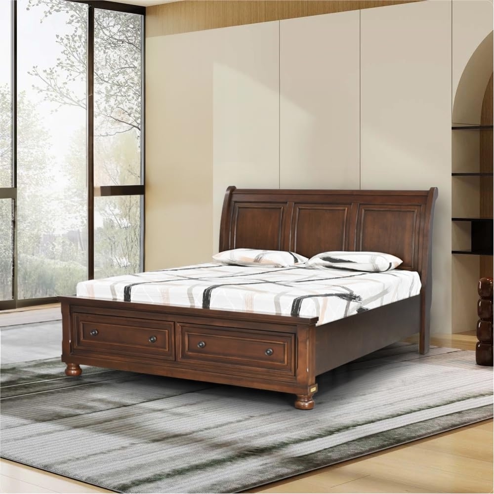 Royaloak Miami American Wooden King Bed - Bd7201-6 - Assembly: Carpenter Assembly