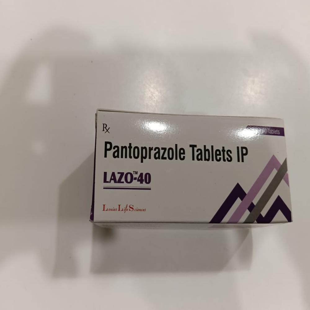 Lazo 40 Tablet - Pantoprazole Sodium 40mg + Domperidone 30mg | Treats Heartburn, Gerd, Ulcers, Zollinger-ellison Syndrome, Dosage: Once Daily Before Meal
