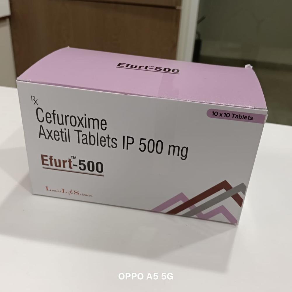 Cefuroxime 500 Tablet - 500mg Cefuroxime Composition | Versatile Antibiotic For All Ages, Targets Various Bacterial Infections, Administered With Food, Complete Course Essential