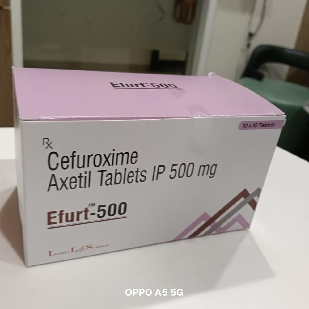 Cefuroxime 500 Tablet - 500mg Cefuroxime Composition | Versatile Antibiotic For All Ages, Targets Various Bacterial Infections, Administered With Food, Complete Course Essential